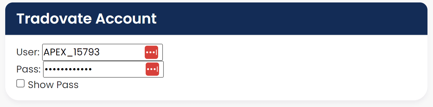 Tradovate Login Info